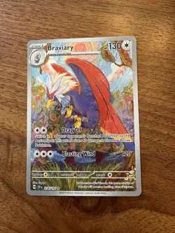 Pokemon Braviary 214/191 Surging Sparks Illustration Rare Holo NM - Image 1