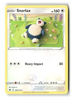 Snorlax 109/159 Rare Crown Zenith Pokemon Near Mint - Image 1