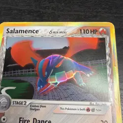 2005 Pokemon Salamence 14/113 Reverse Holo EX Delta Species - Image 4