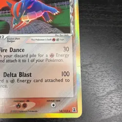2005 Pokemon Salamence 14/113 Reverse Holo EX Delta Species - Image 5