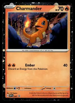 Charmander (Cosmos Holo) 047 Holo Promo Scarlet & Violet Promo Pokemon Near Mint - Image 1