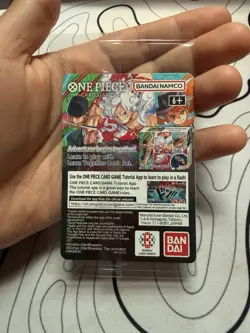 Bandai Namco One Piece CCG Monkey.D.Luffy US Voyage Promo Full Art Holo Card - Image 2