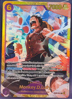 Monkey.D.Luffy SEC Alt Art EB02-061 Anime 25th Collection One Piece TCG NM - Image 1