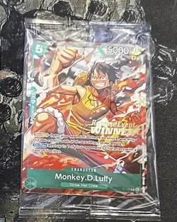 Bandai One Piece CCG Monkey D. Luffy P-135 Promo Release Event Winner - Image 1