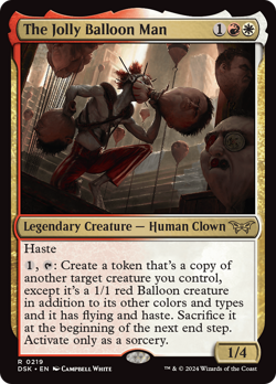 x1 The Jolly Balloon Man DSK Duskmourn MTG 219 RARE M/NM 1x - Image 1