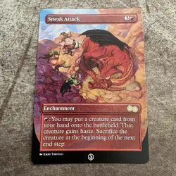 Sneak Attack - Custom Art MTG Magic The Gathering Playtest Card - Image 1