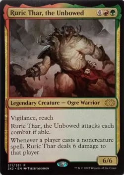 271/331 RURIC THAR, THE UNBOWED RARE DOUBLE MASTERS 2022 MTG CARD - Image 1