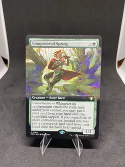 Composer of Spring (Extended Art) Commander Masters Regular MTG 0769 - Image 1