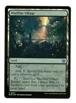 Mudflat Village 257 Uncommon Bloomburrow Magic: The Gathering Foil Near Mint - Image 1