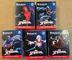 MTG Spider-Man Welcome Decks Magic the Gathering New Sealed Set of 5 - Image 1