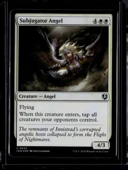 Subjugator Angel - 43 - Foil - INR - NM - MTG Magic the Gathering - Image 1