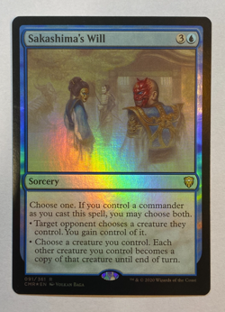 MTG - Commander Legends - Sakashima's Will - FOIL - Image 1