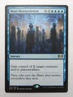 MTG Mass Manipulation (RNA) Ravnica Allegiance Regular Rare 042/259 - Image 1