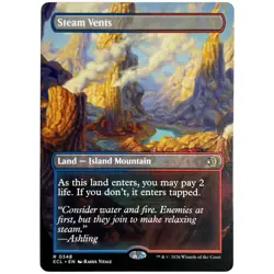 Steam Vents (Borderless) ECL MTG NM#348 - Image 1
