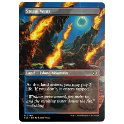 Steam Vents (Borderless) ECL MTG NM#348 - Image 2