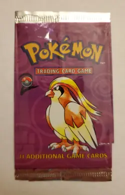 Pokemon TCG Base Set 2 Empty Booster Pack - Pidgeot Artwork WOTC - Image 1