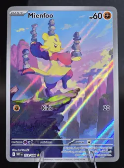 Mienfoo 133/086 SV: White Flare Illustration Rare Holo Pokemon TCG - Image 1