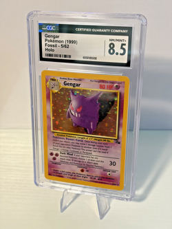 1999 Pokemon Fossil Gengar Holo Rare #5/62 CGC 8.5 NM/Mint+ WOTC Vintage - Image 1