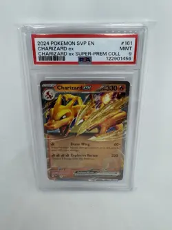 Pokemon 2024 SVP en Charizard EX Super Premium Collection #161 PSA 9 MINT - Image 1