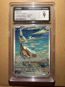 Pokemon Skarmory 209/191 CGC 9 Mint Surging Sparks Illustration Rare Pokemon TCG - Image 1