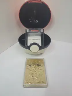 Mewtwo #150 23 Karat Gold Plated Pokemon card with ball and COA ( B401 ) - Image 1