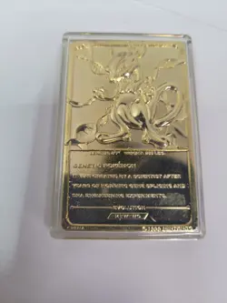 Mewtwo #150 23 Karat Gold Plated Pokemon card with ball and COA ( B401 ) - Image 3