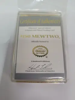 Mewtwo #150 23 Karat Gold Plated Pokemon card with ball and COA ( B401 ) - Image 4