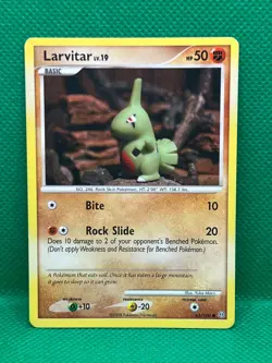 Pokemon Tcg Larvitar 63/100 Stormfront Non Holo - Image 1