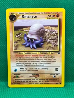 Pokemon Tcg Omanyte 60/75 Neo Discovery Non Holo - Image 1