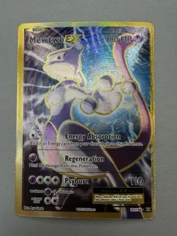 Pokemon Mewtwo EX Ultra Rare Full Art Holo 103/108 Evolutions 180 HP Card - Image 3