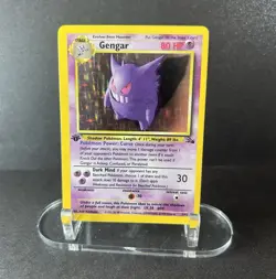 Pokemon Fossil - Gengar 5/62 1st Edition Holo Rare - Image 2
