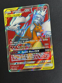 Reshiram & Charizard GX (Full Art)SM - Unbroken Bonds 194/214 Pokemon TCG Holo - Image 1