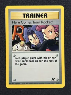 Here Comes Team Rocket! 15/82 Pokemon Team Rocket Unlimited Holo Rare LP/MP 2000 - Image 1