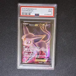 Espeon EX 117/122 Breakpoint Full Art Holo Ultra Rare PSA 9 - Image 1