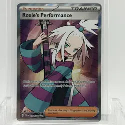 Pokemon TCG Chaos Rising Roxie’s Performance #112/086 Ultra Rare LP - Image 1