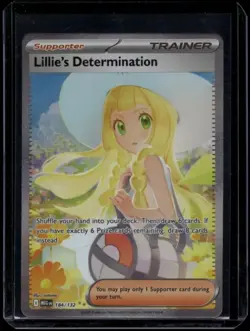 Pokemon TCG Lillie's Determination 184/132 Mega Evolution Special Illustration - Image 1