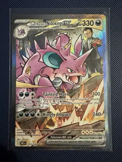 Pokemon TCG Team Rockets Nidoking EX 233/182 Destined Rivals - Image 1