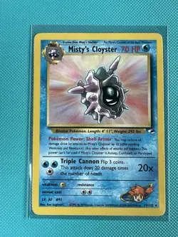 Pokemon Gym Heroes Misty's Cloyster NM 29/132 Rare Near Mint - Image 1