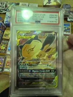Pokemon Eevee and Snorlax SM169 Tag Team GX Promo Sun And Moon Era PSA 10 - Image 2