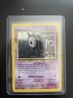 Unknown A 14/75 Pokemon Neo Discovery Card - Holo Rare - MP - Image 1