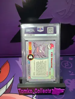 Pokemon Topps TV Series 2 Haunter Blue Logo 1st Print PSA 9 Mint Low POP - Image 2