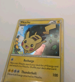Pikachu HGSS03 Holo Pokemon TCG 2010 HGSS Black Star Promo LP - Image 2