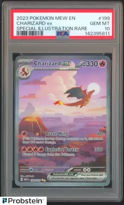 2023 Pokemon MEW EN Special Illustration Rare #199 Charizard ex PSA 10 GEM MINT - Image 1