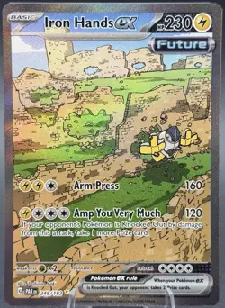 Iron Hands ex 248/182 SIR Paradox Rift Special Illustration Rare Pokemon NM - Image 1