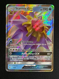 Pokemon Starmie GX Ultra Rare Hidden Fates 14/68 NM - Image 1