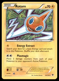 Rotom 24 124 R Fates Collide Pokemon MP - Image 1