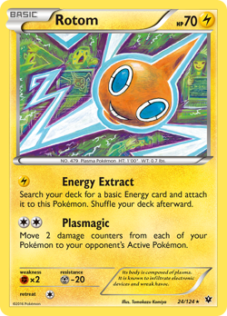 Rotom 24 124 R Fates Collide Pokemon MP - Image 4