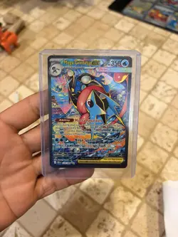Pokemon TCG Mega Greninja EX 116/086 CRIM: Chaos Rising Holo Rare 350 HP - Image 1
