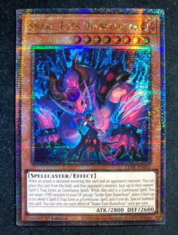 [Quarter Century Secret Rare] YuGiOh Snake Eyes Diabellstar NM/M LEDE-EN011 1st - Image 1