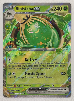Sinistcha EX 023/167 Double Rare Twilight Masquerade English NM Pokemon TCG - Image 1